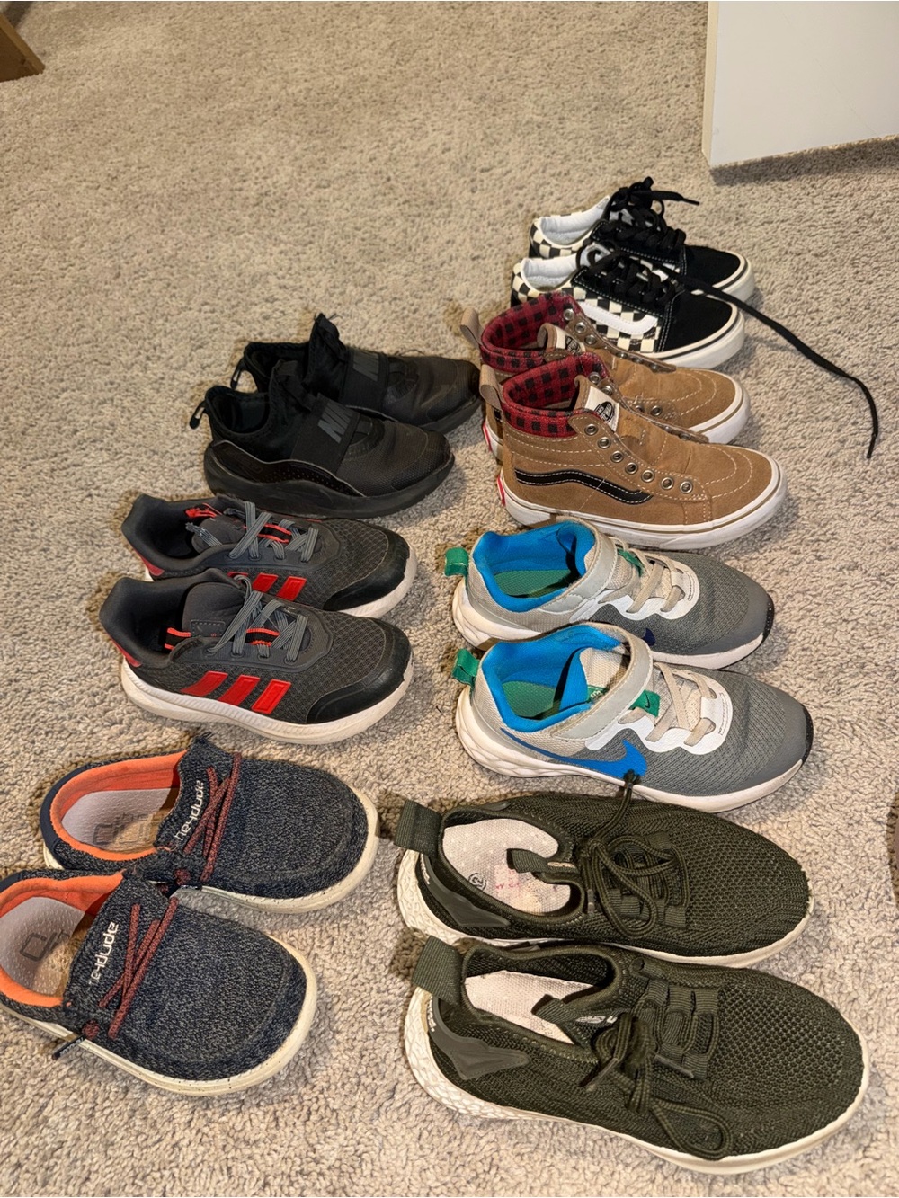 Kids assorted shoes